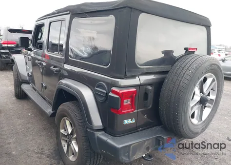 2018 Jeep Wrangler Unlimited Sahara 4X4 z USA, uszkodzony, nr VIN 1C4HJXEG6JW281802